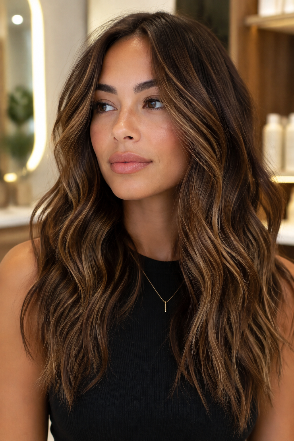 balayage vs ombre hair: face-framing balayage ribbons on textured hair