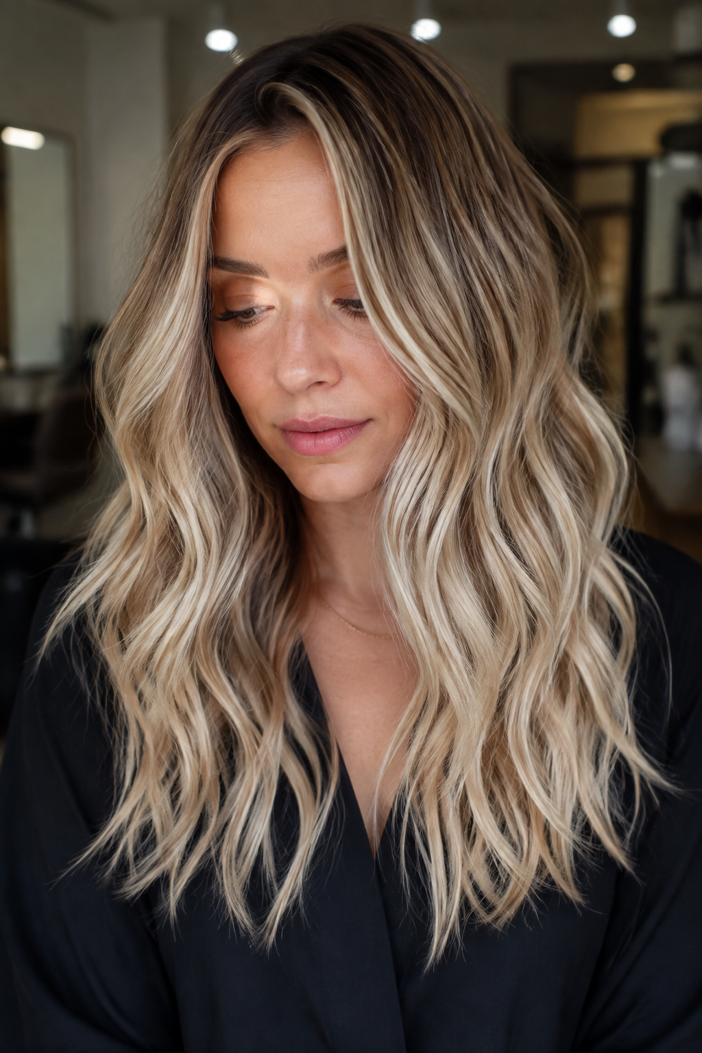 balayage vs ombre hair: soft ombre trend with a seamless midpoint