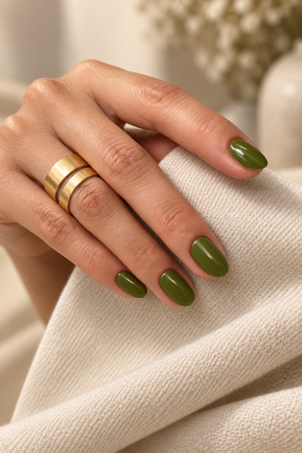 classic manicures over 40: short oval manicure