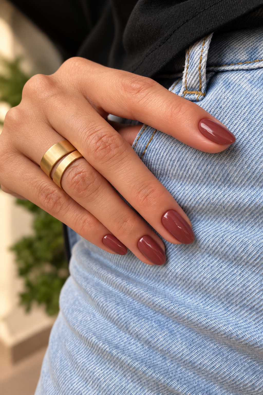 classic manicures over 40: rosewood polish