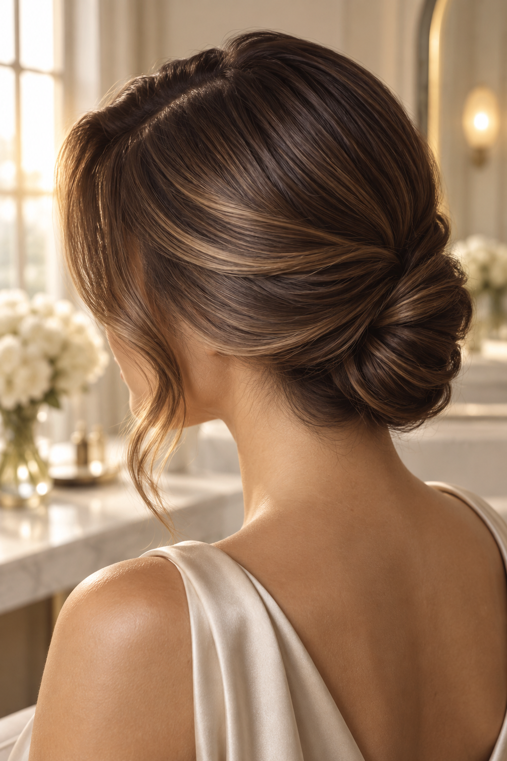 side part hairstyles: layered shoulder-length waves