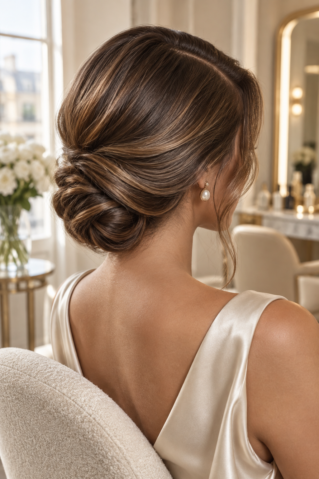 side part hairstyles: face-framing side sweep