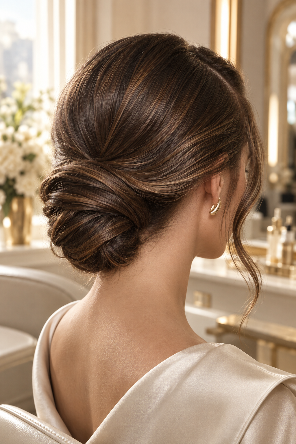 side part hairstyles: airy layered finish