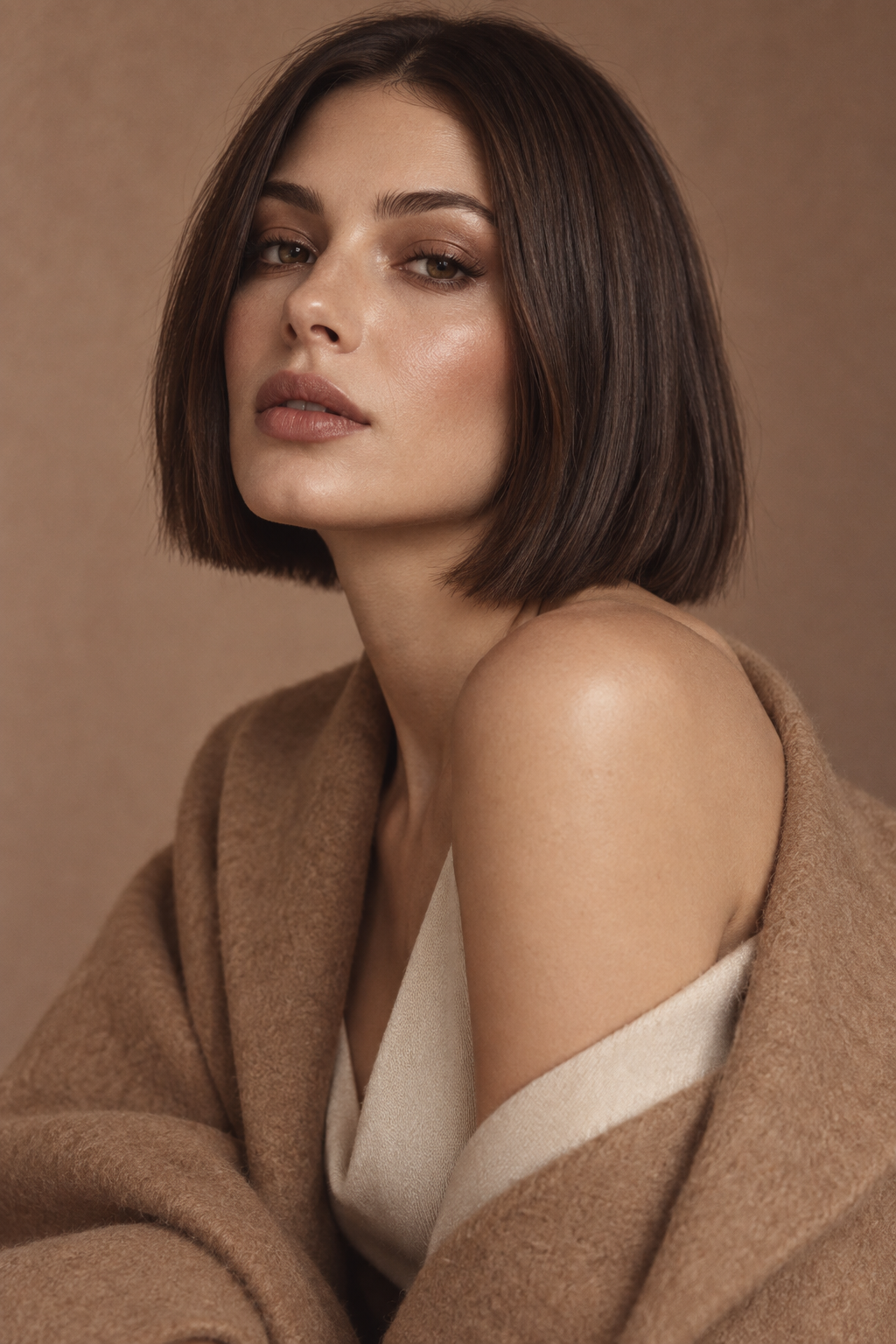 fall old money bob hairstyles: blunt salon bob