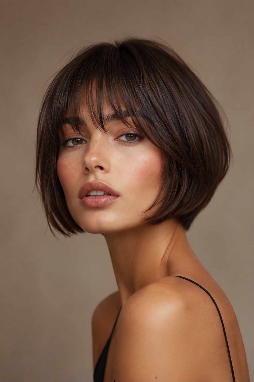 French bob with bangs ideas — graduated fringe