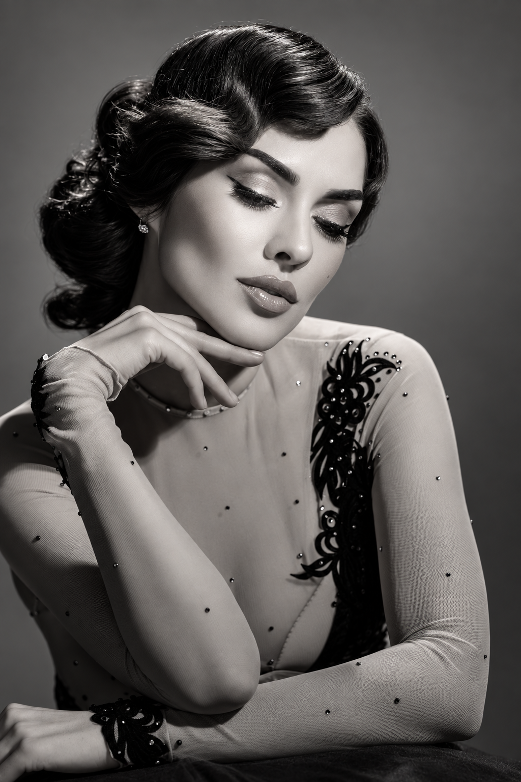 1950s hairstyles: classic finger waves