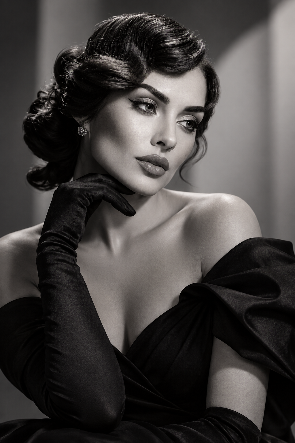 1950s hairstyles: elegant victory rolls