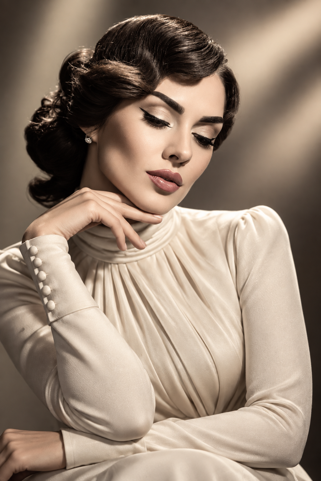 1950s hairstyles featured look