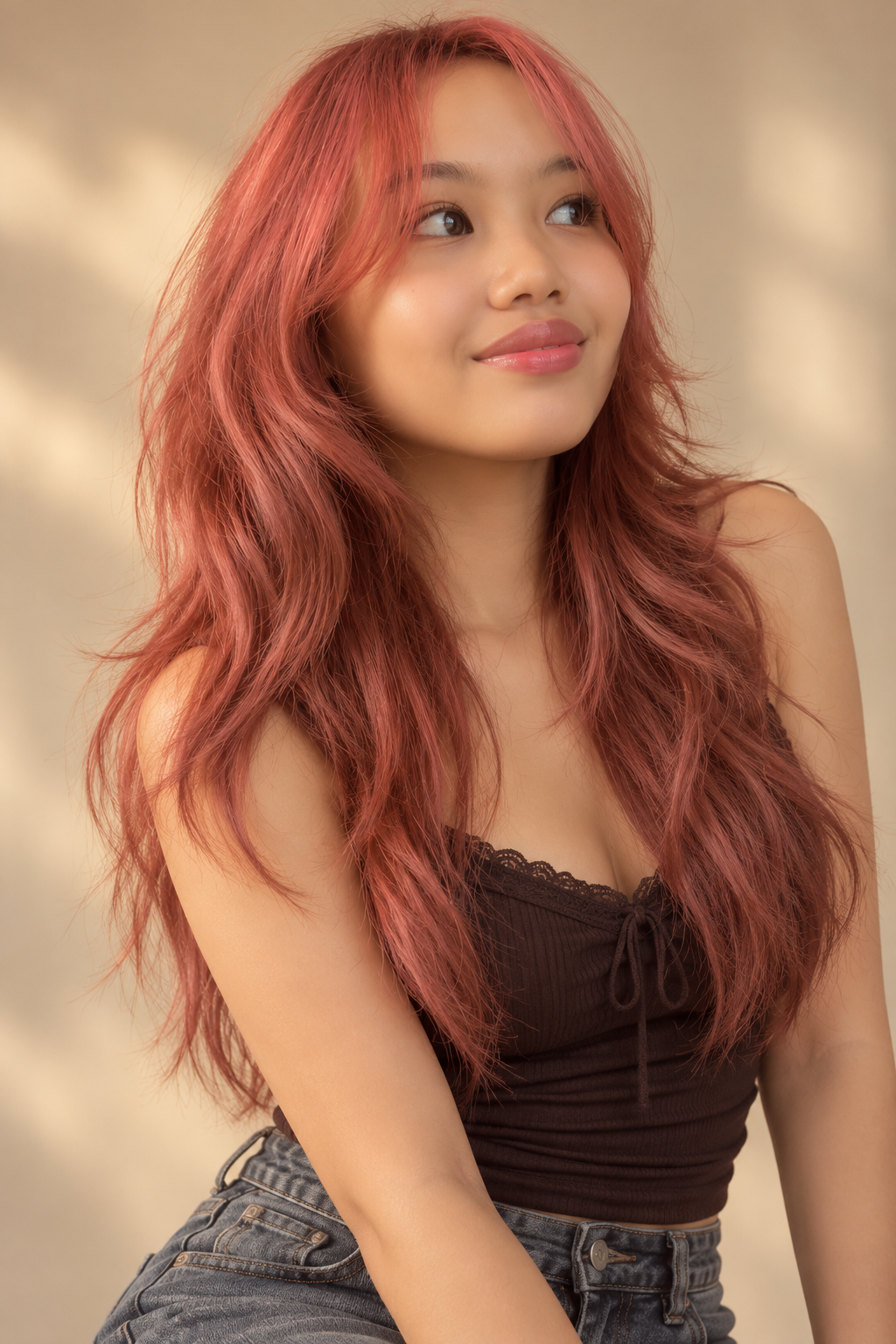 choppy haircuts for long hair: Soft choppy waves