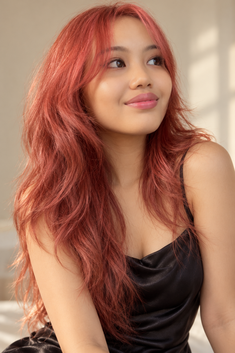 choppy haircuts for long hair: layered long hair