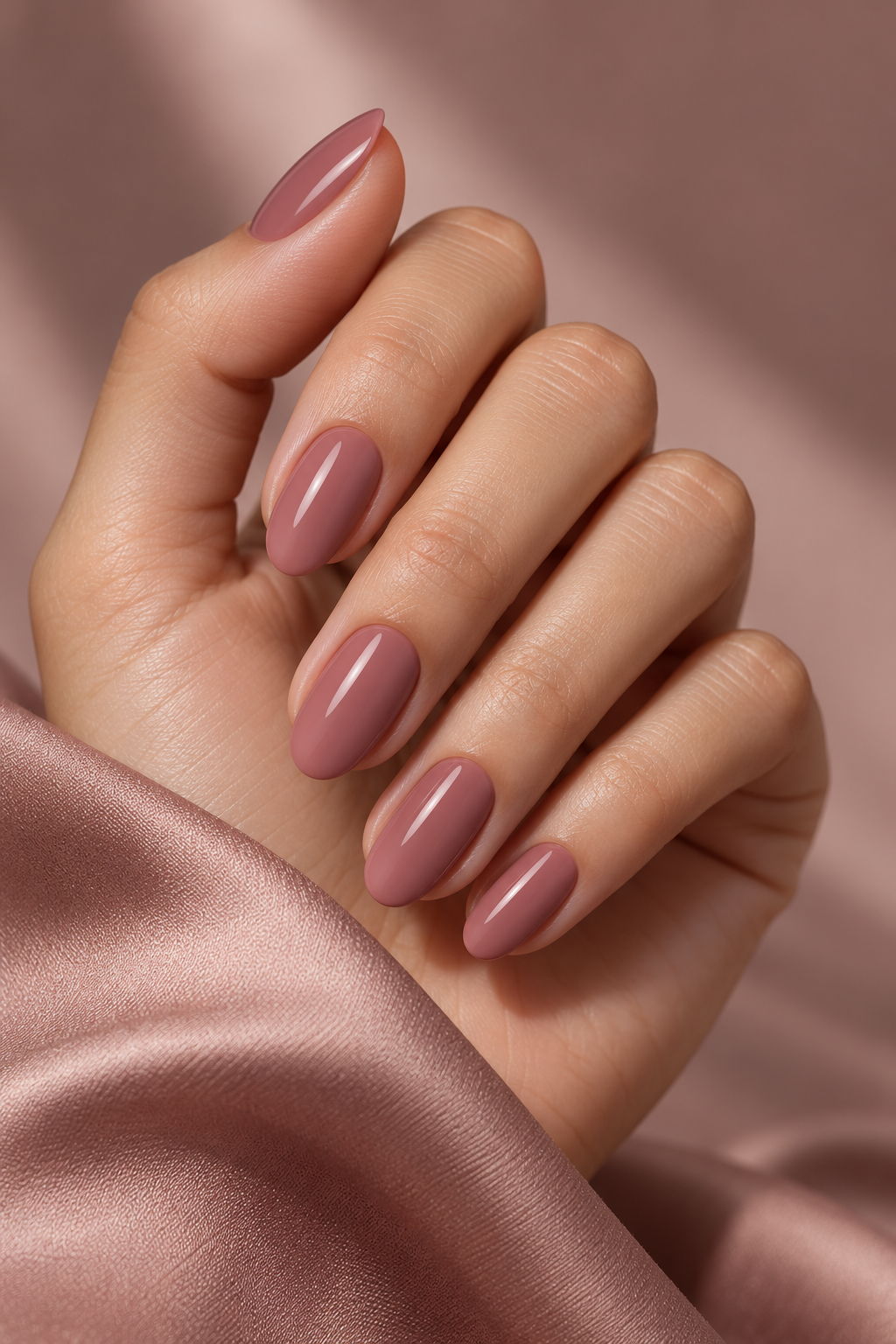 solid dusty rose dusty rose nail ideas