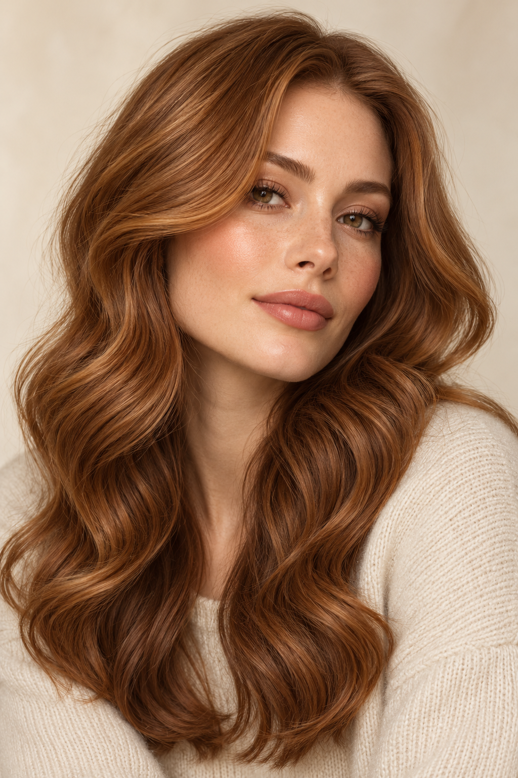 brownish ginger hair featured look