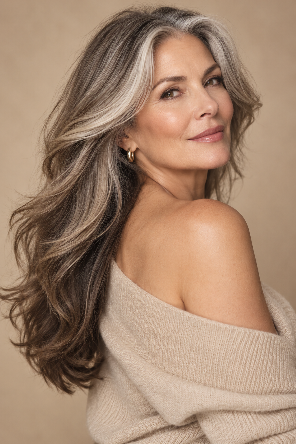 Soft long hairstyles for women over 50 layers