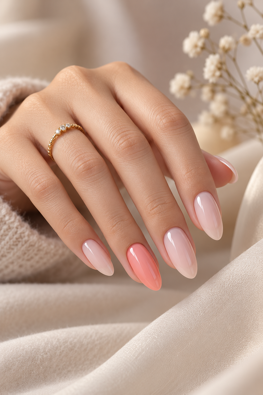 April nail ideas: pastel pop accent nail