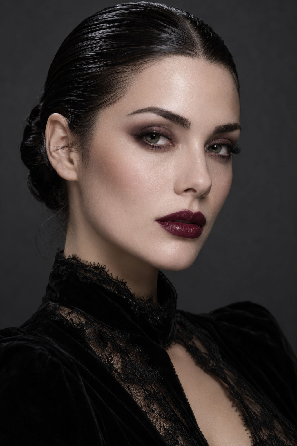 Slicked-back easy Halloween hairstyles
