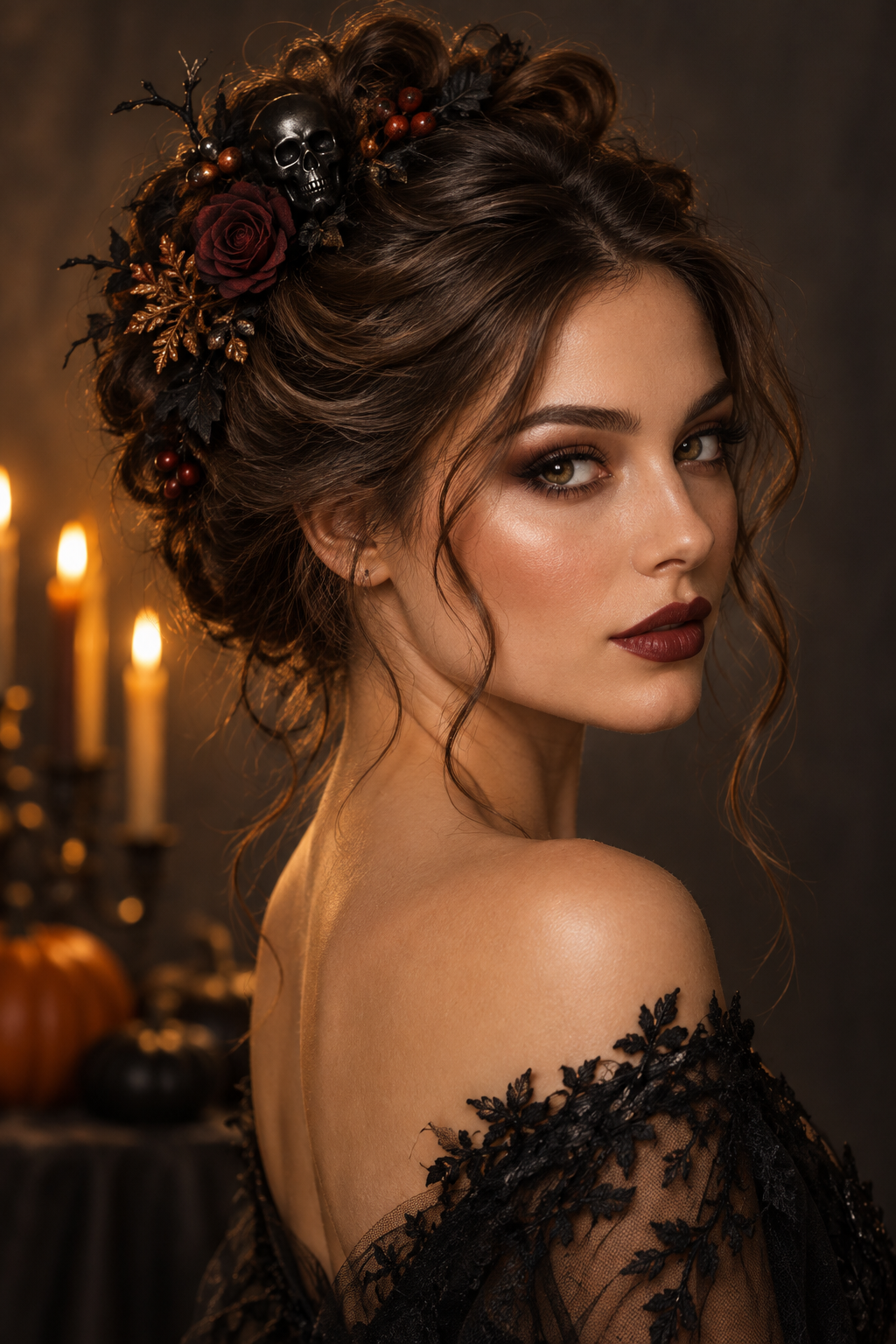 easy Halloween hairstyle