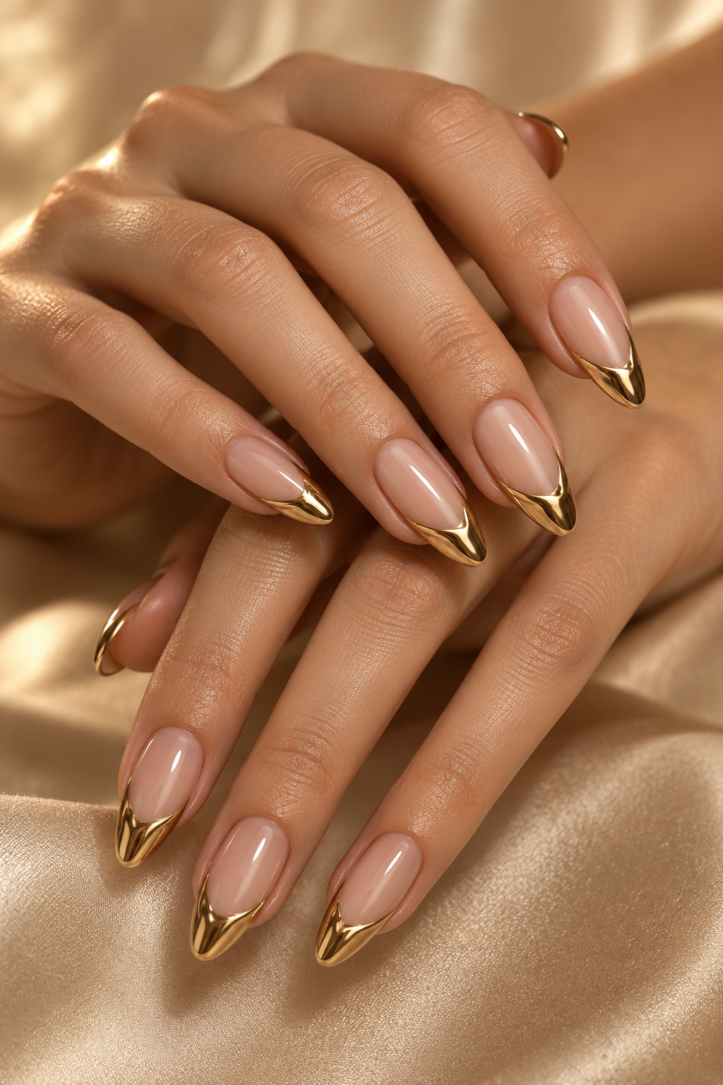 High-Drama Gold Tips