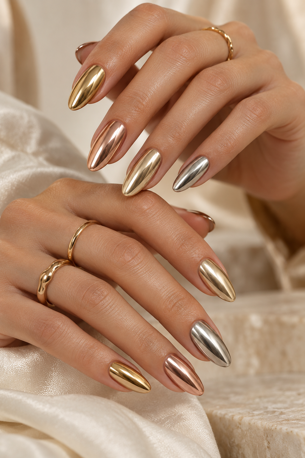 Mixed-Metal Gold Chrome