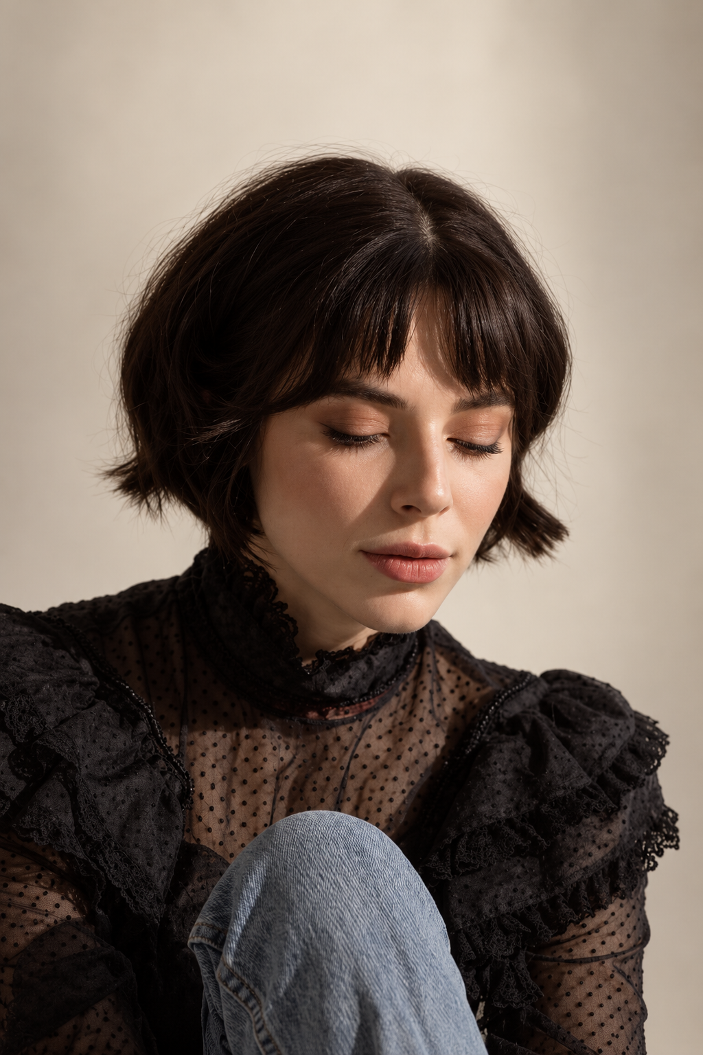 Quiet-Luxury Curve chin length haircuts idea
