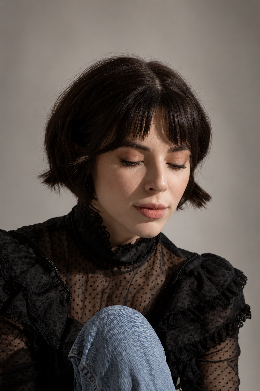 Old-Money Bob chin length haircuts idea