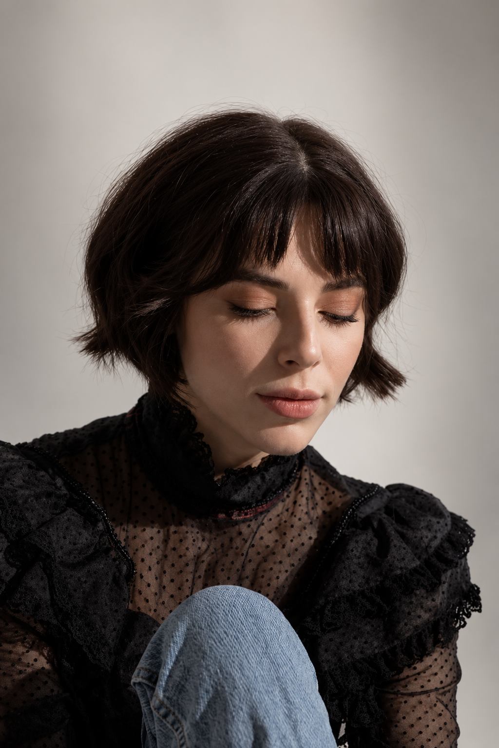 Airy Layered Bob chin length haircuts idea
