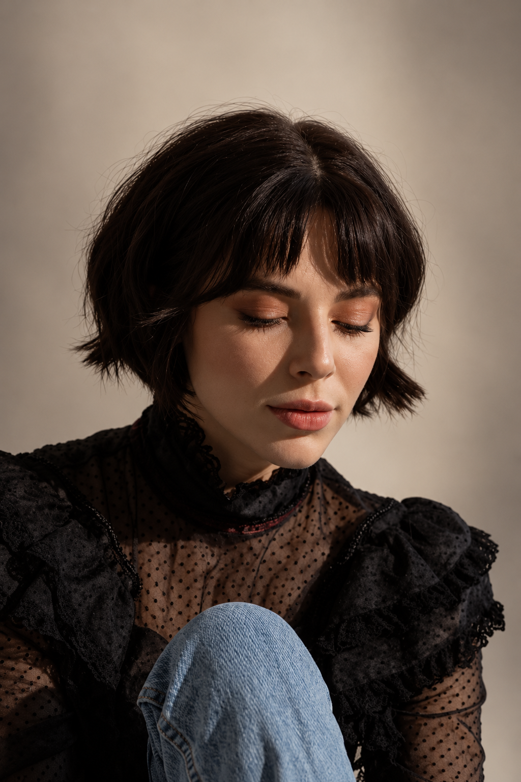 Piecey Texture chin length haircuts idea
