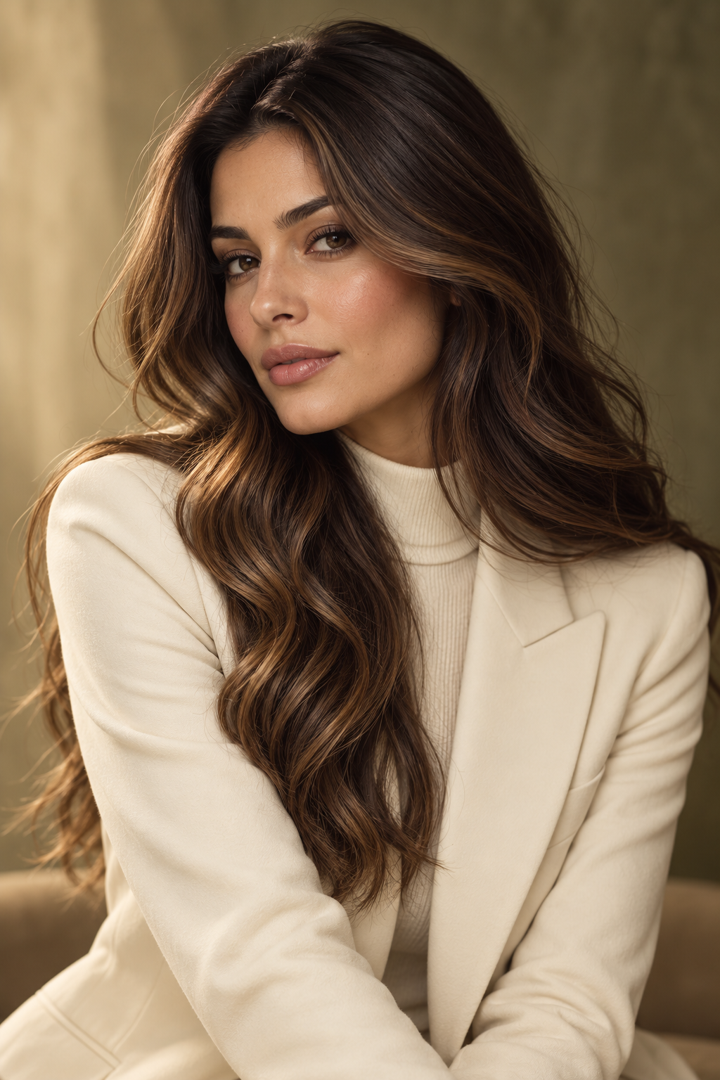 choosing maintenance hair color idea for olive skin