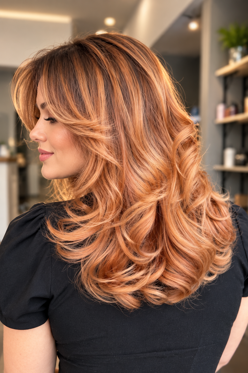 Soft shag with copper warmth