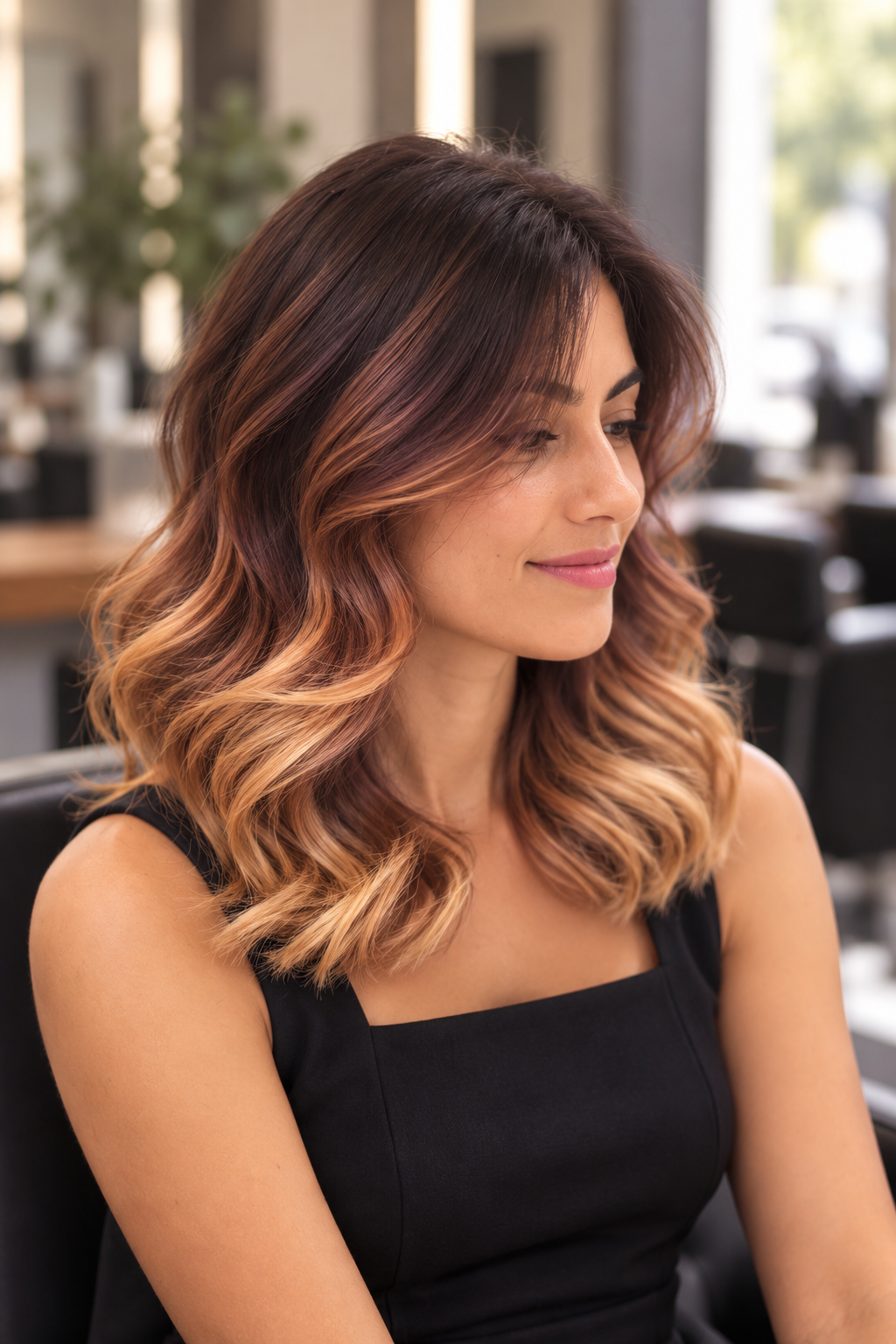 Subtle face-framing blend ombre hairstyle ideas