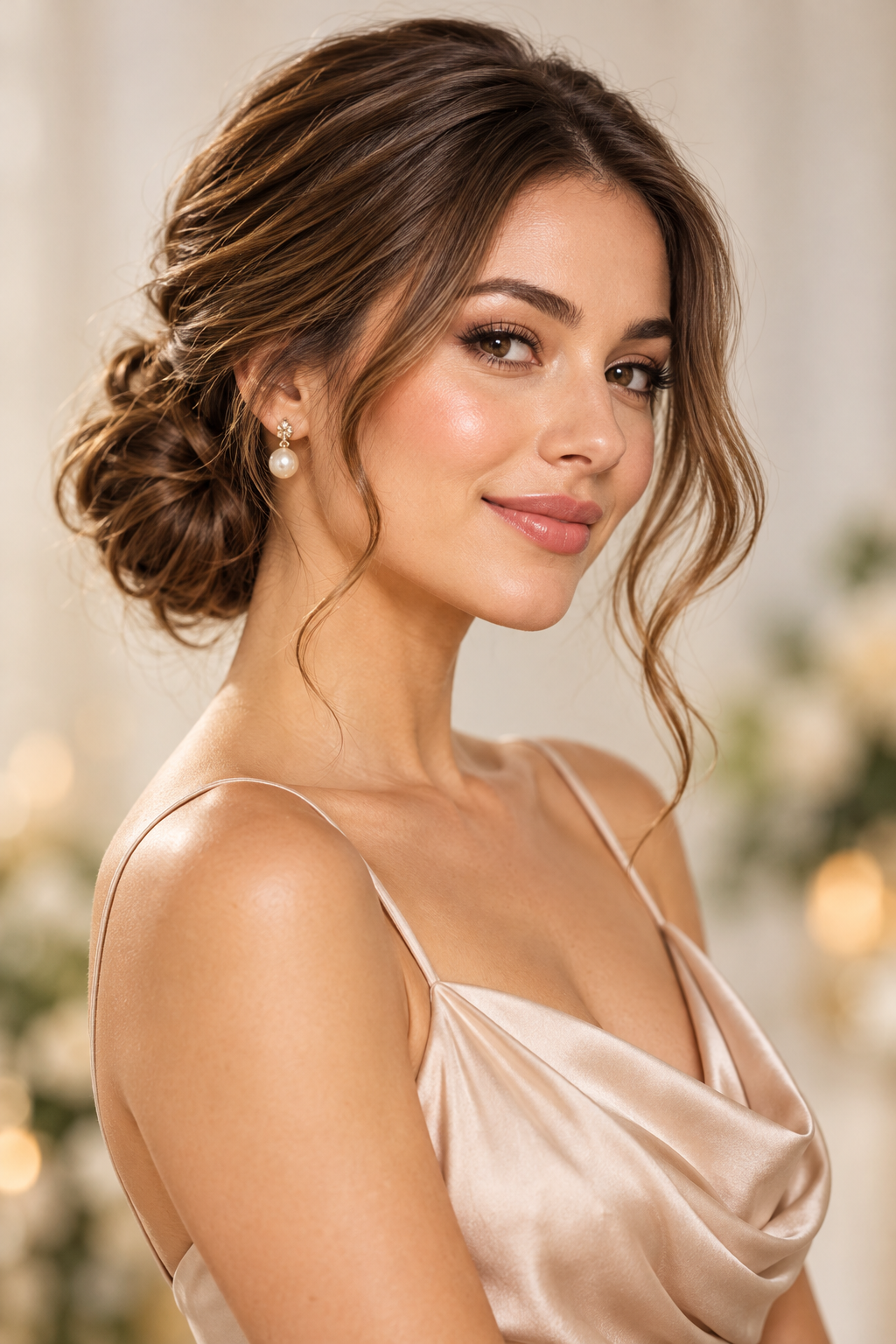 easy wedding guest hairstyles braided crown waves