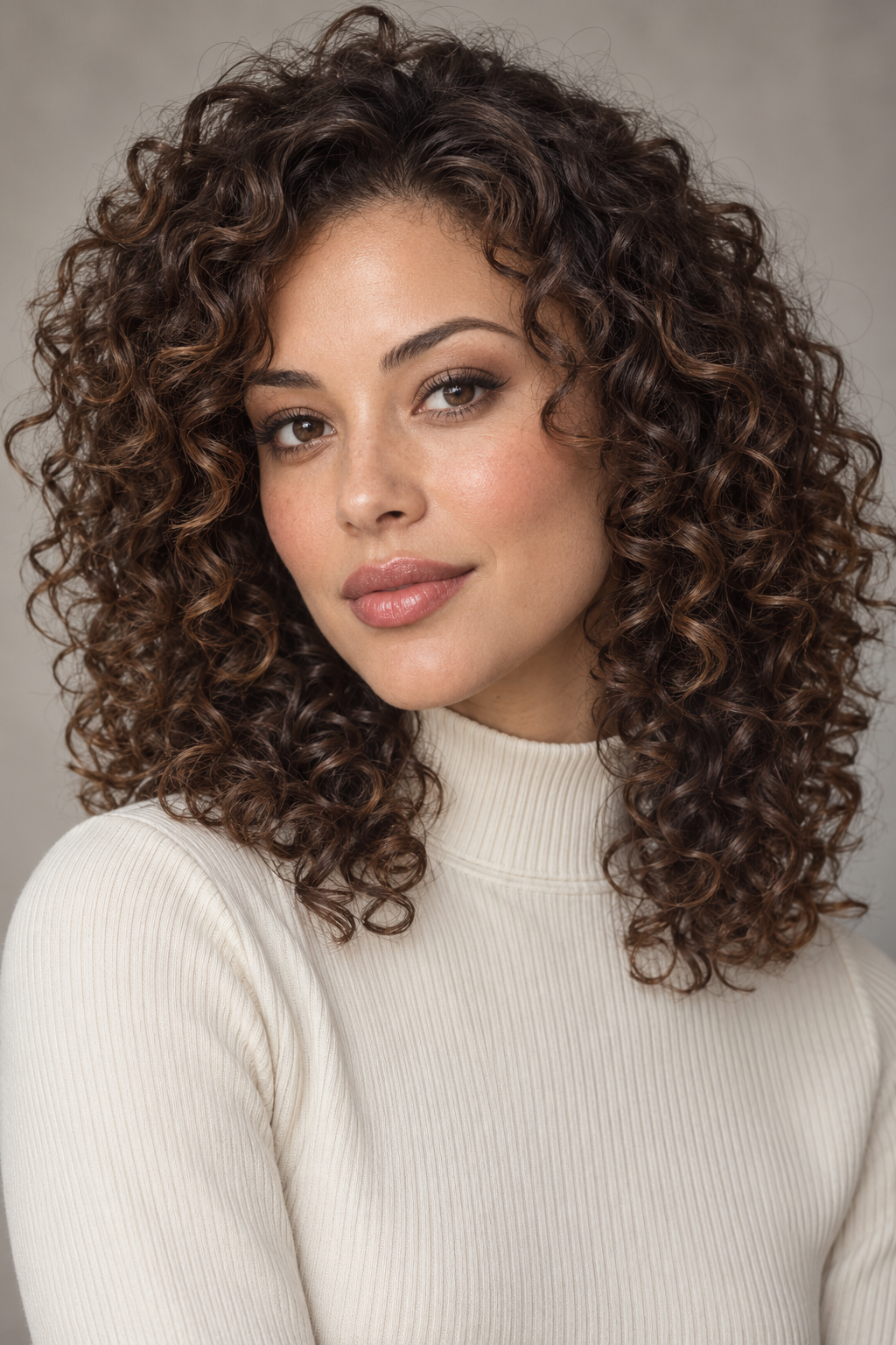 Curly face-framing layer hairstyle idea 4