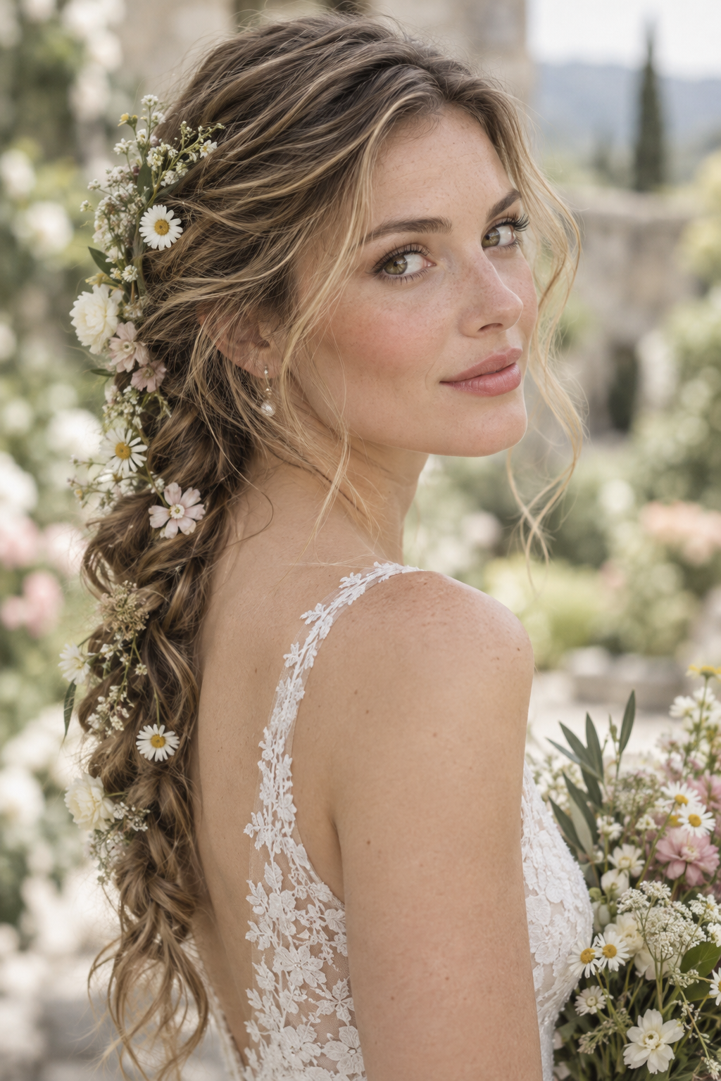 Romantic Flower Woven Braid