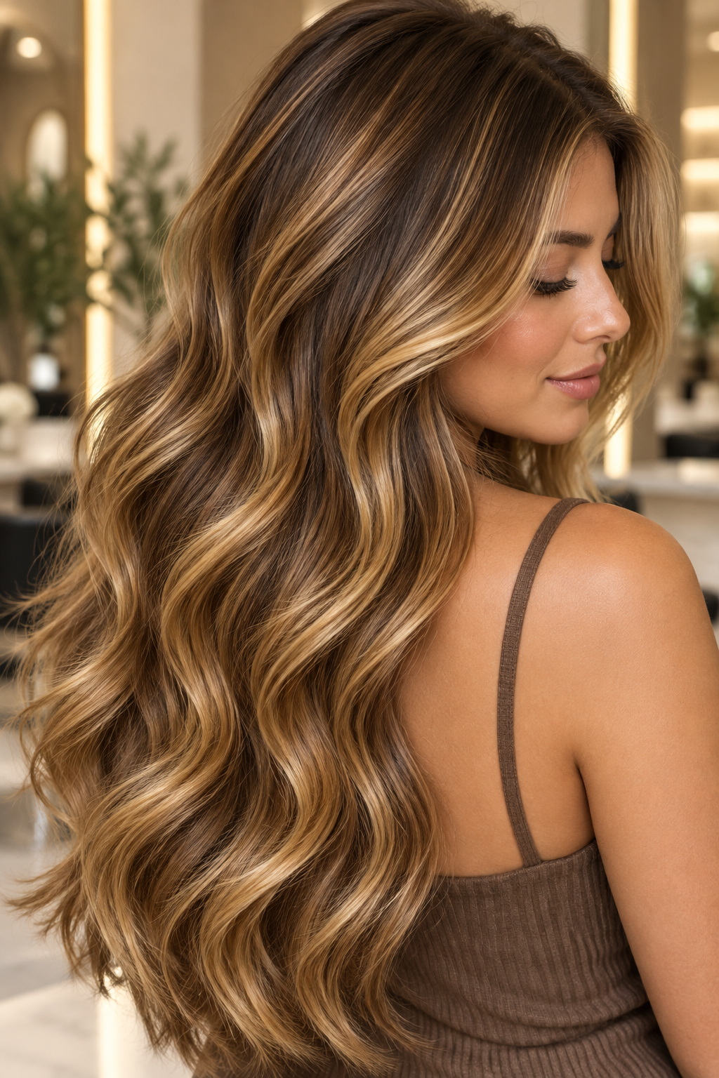 Honey Highlights for Thick Hair honey balayage highlight ideas