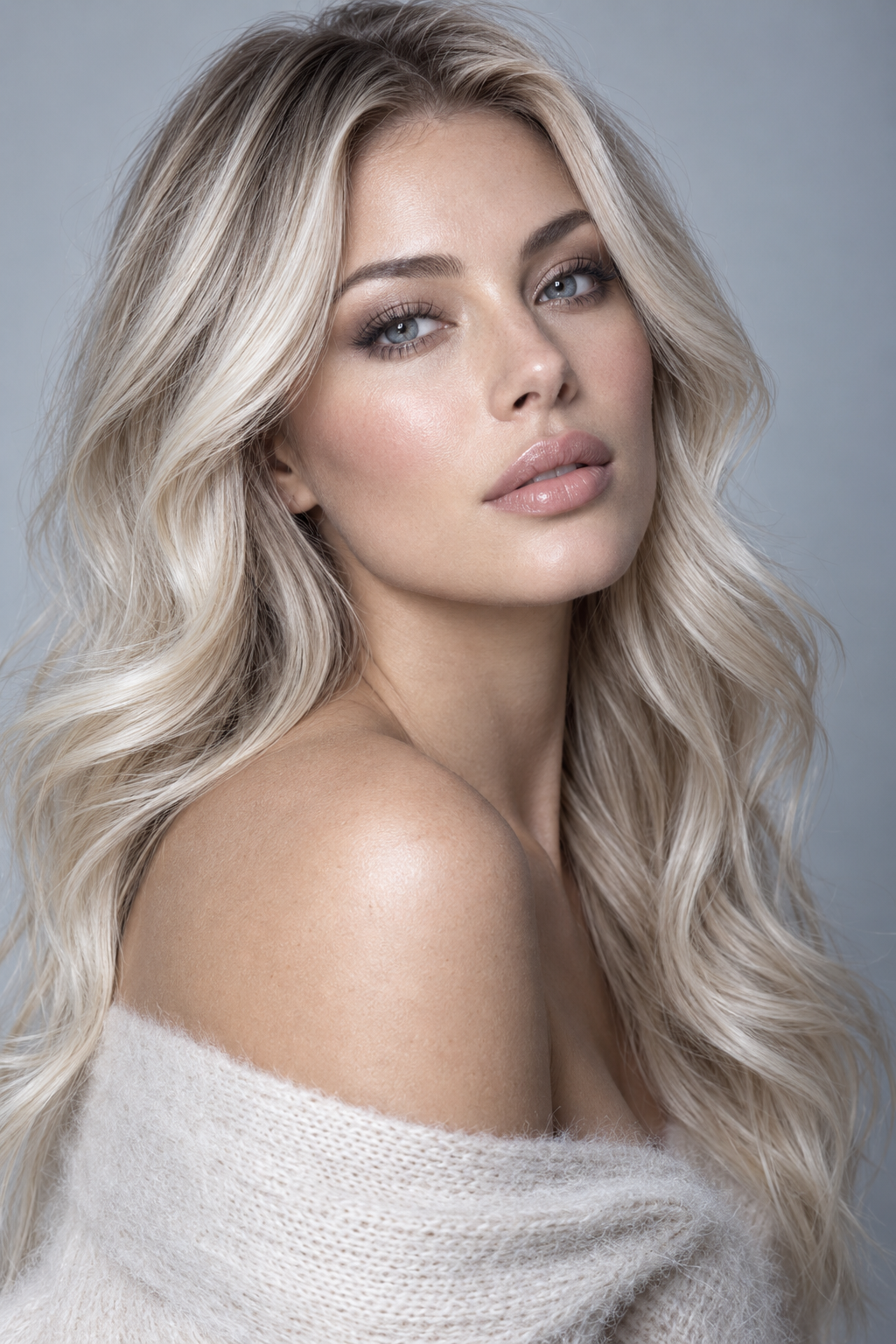 icy blonde balayage hair ideas: ash blonde dimension