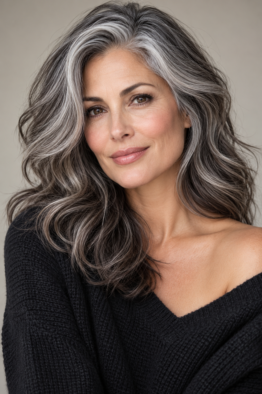 short textured salt and pepper hair