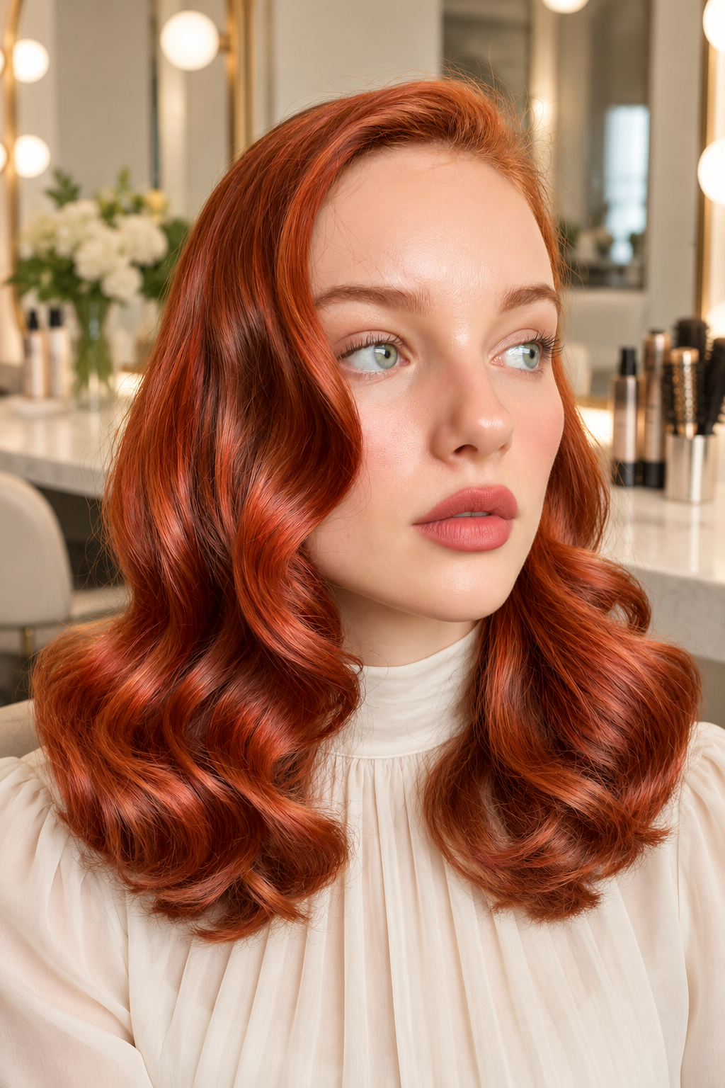 Cinnamon Swirl Christmas hair color idea
