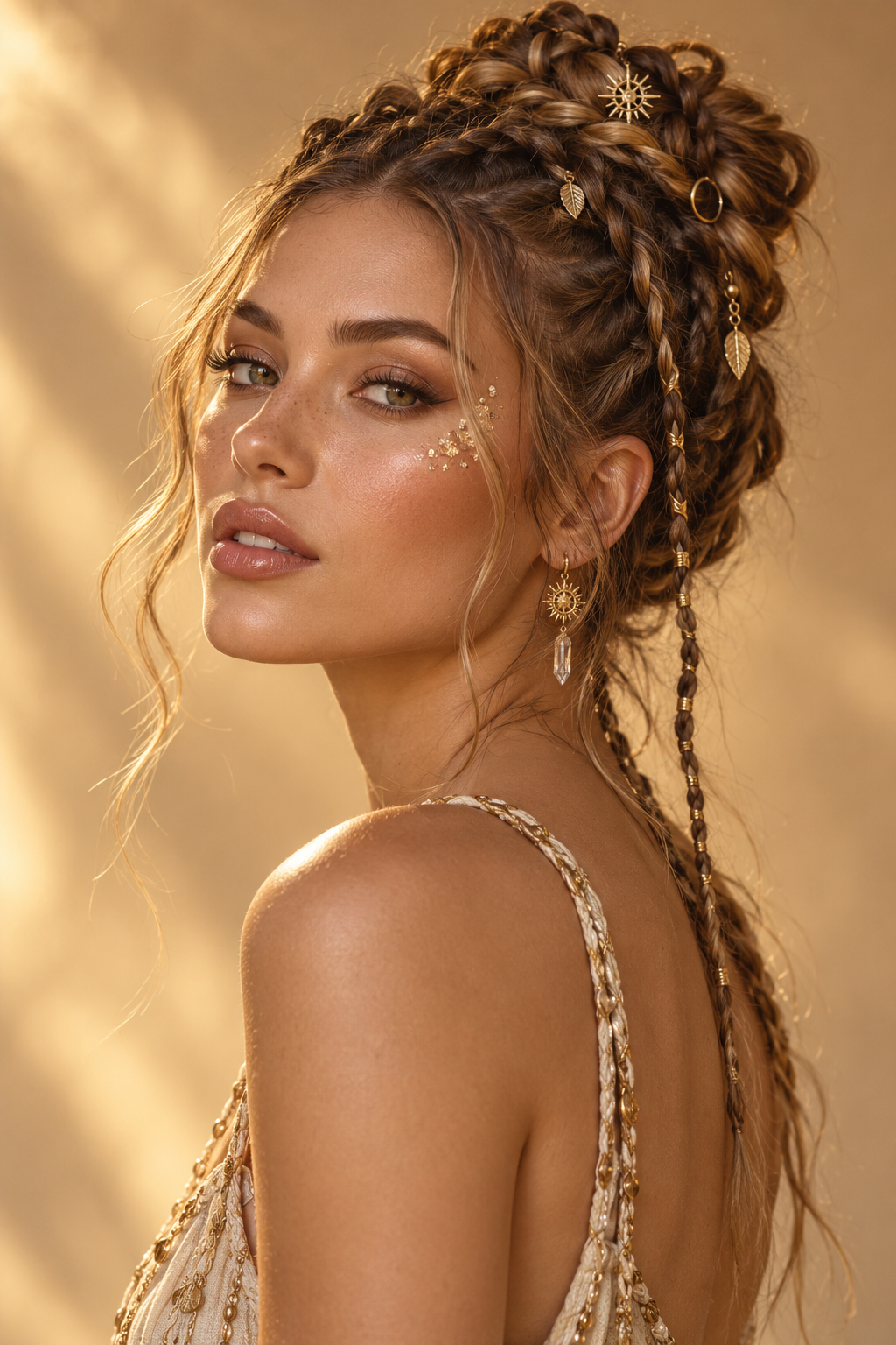 Voluminous Beach Waves Coachella hairstyle