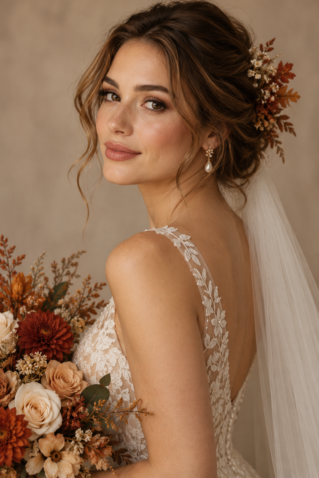 Soft Hollywood waves fall wedding guest hairstyle