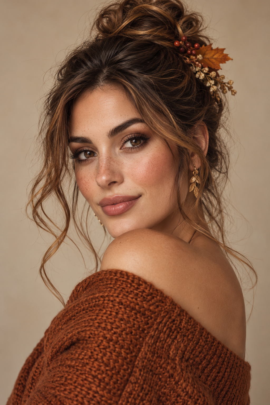 messy top knot Thanksgiving hairstyles