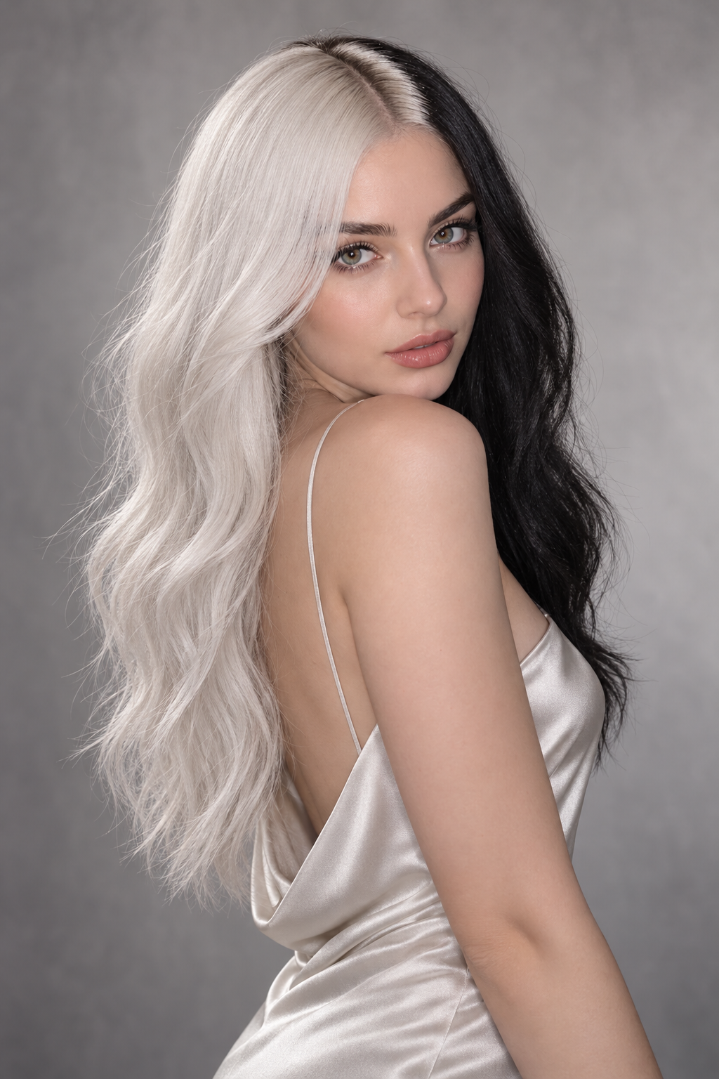 Halloween hair color ideas: ghostly silver blonde