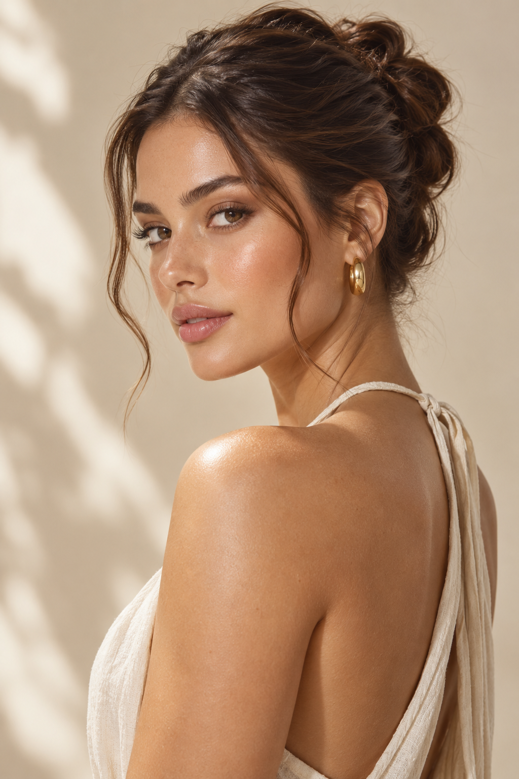 easy summer top knot hot weather hairstyle