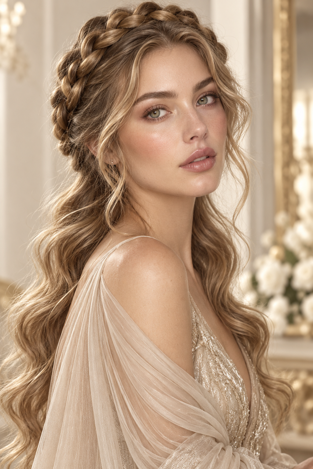 Thanksgiving hairstyles braided crown