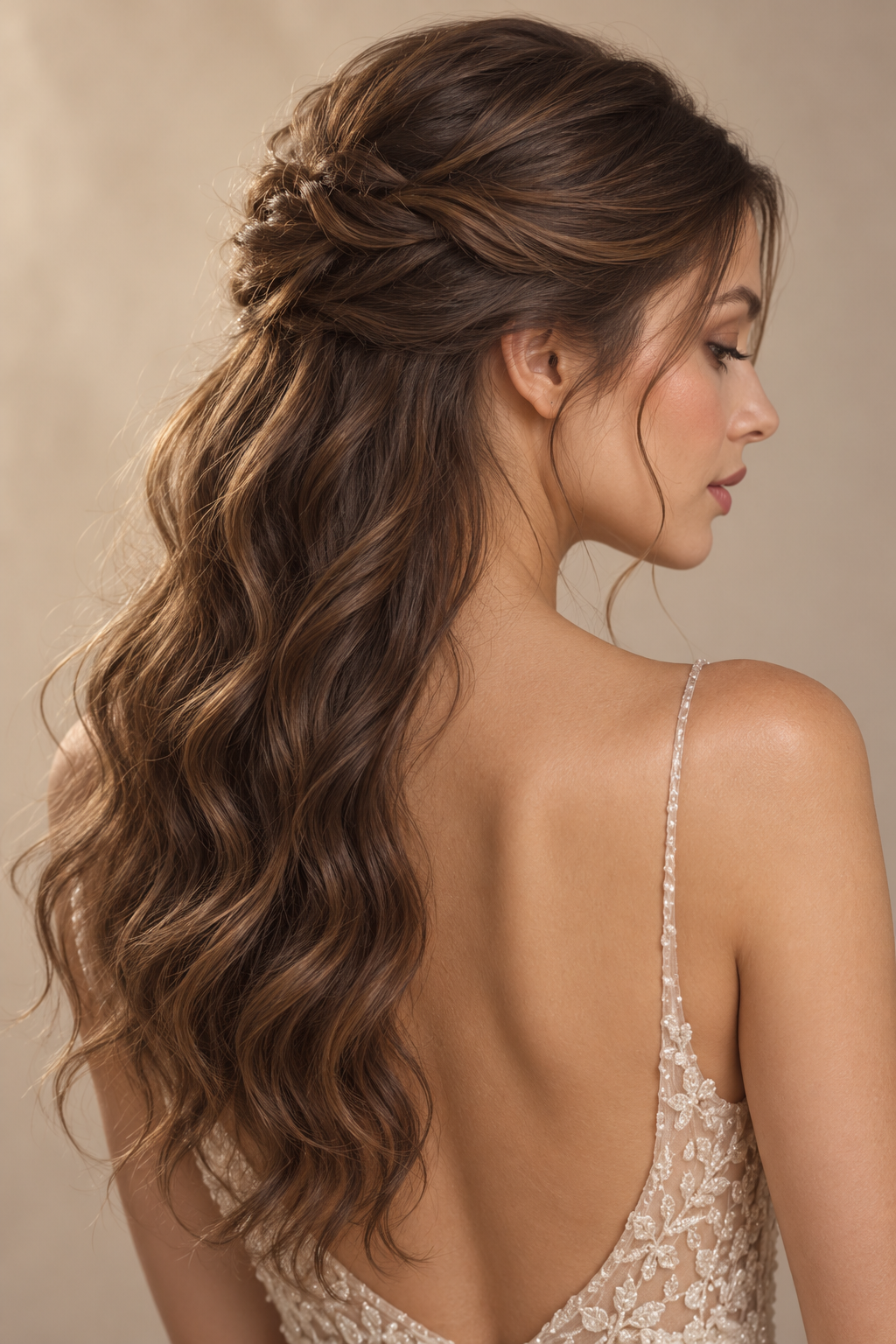 Thanksgiving hairstyles half-up twisted