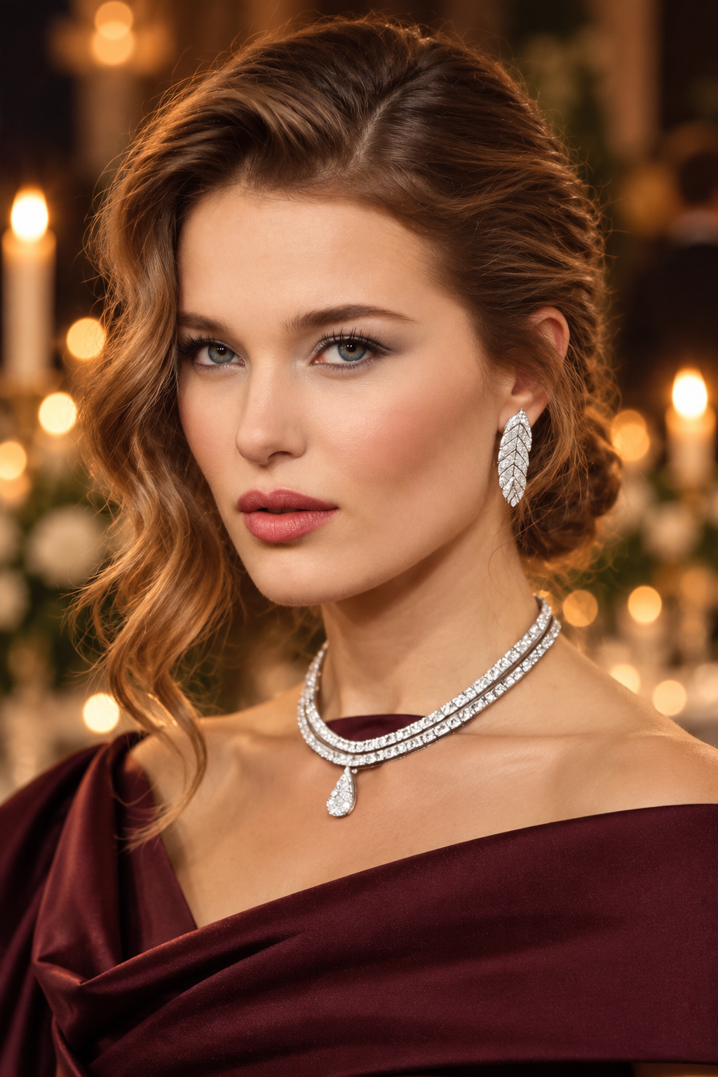Polished Side Part winter wedding guest hairstyles