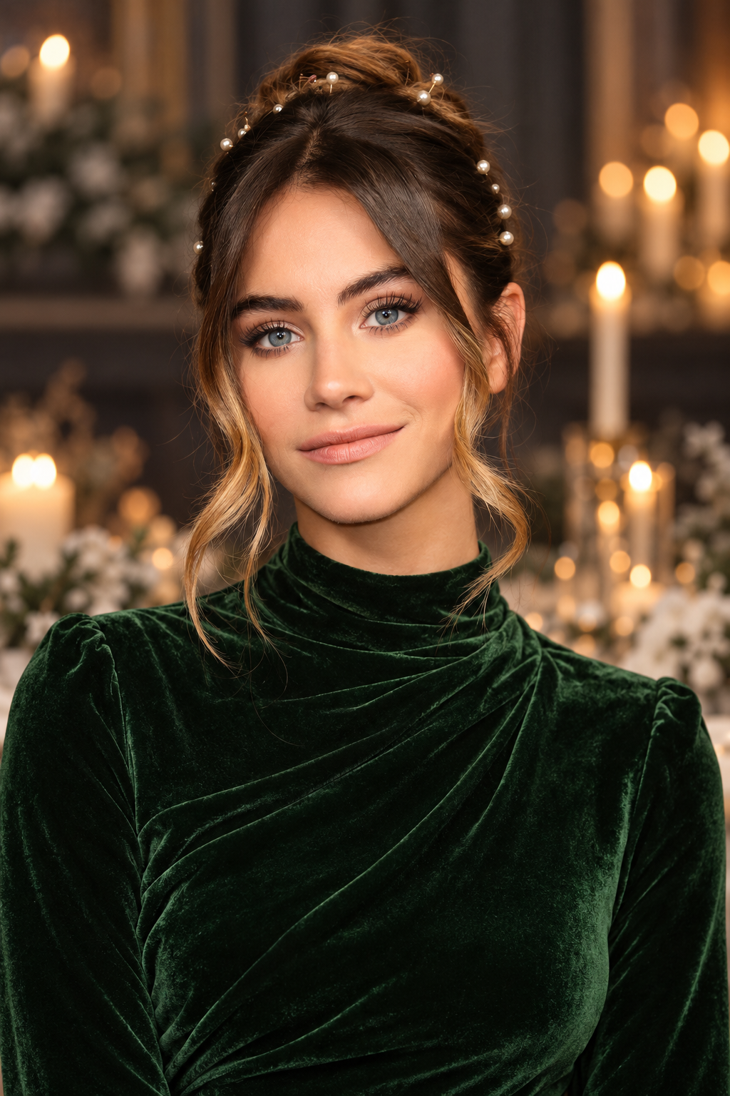 Textured French Twist winter wedding guest hairstyles