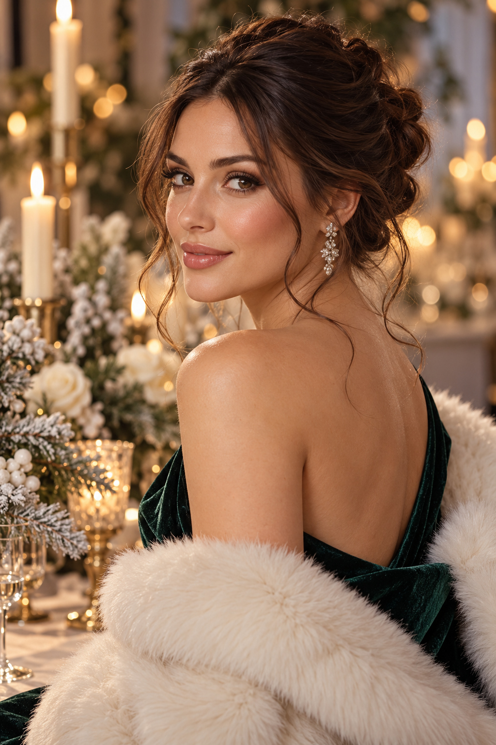 winter wedding guest hairstyles featured look