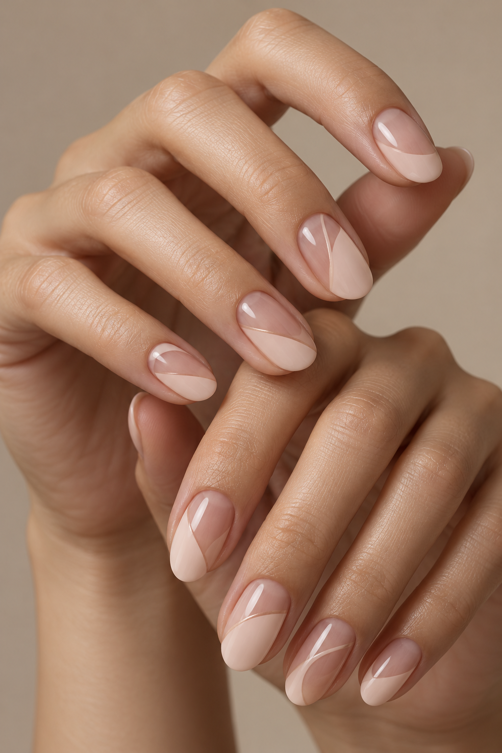tortoiseshell corner negative space nail designs