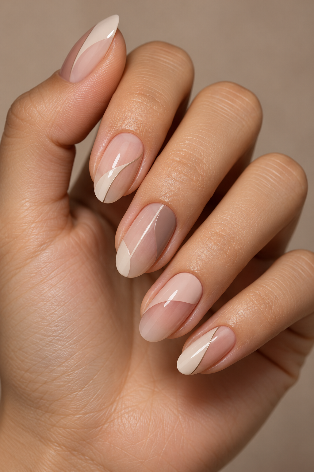 jewel tone negative space nail designs