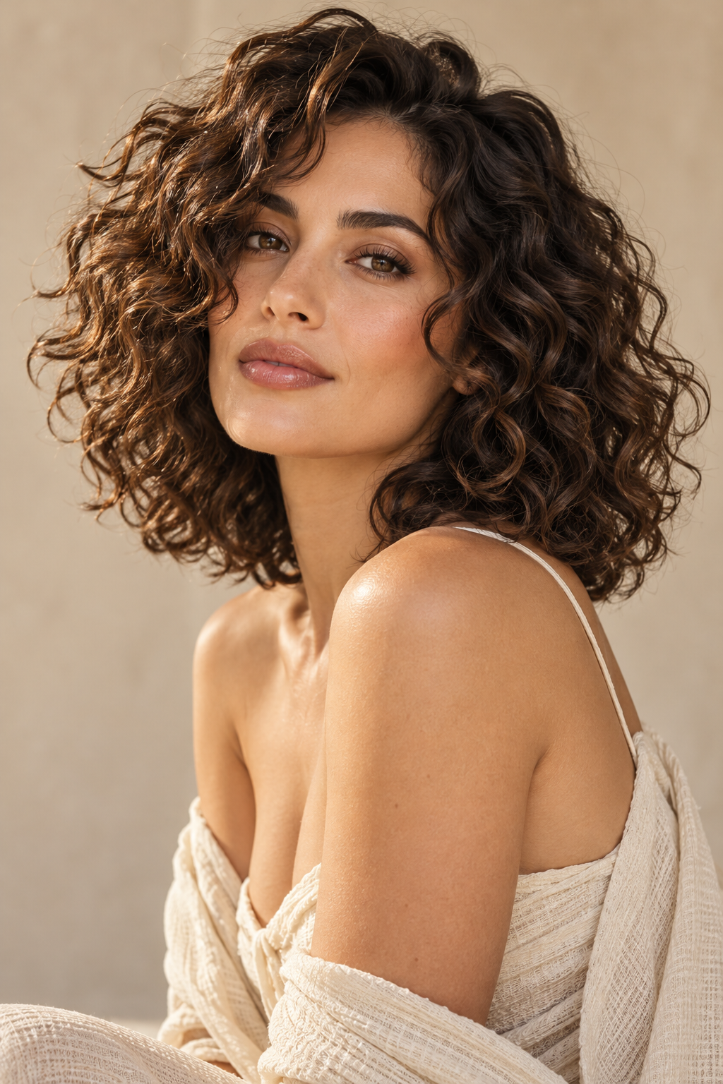 shoulder length curly hairstyles: low-maintenance natural curls