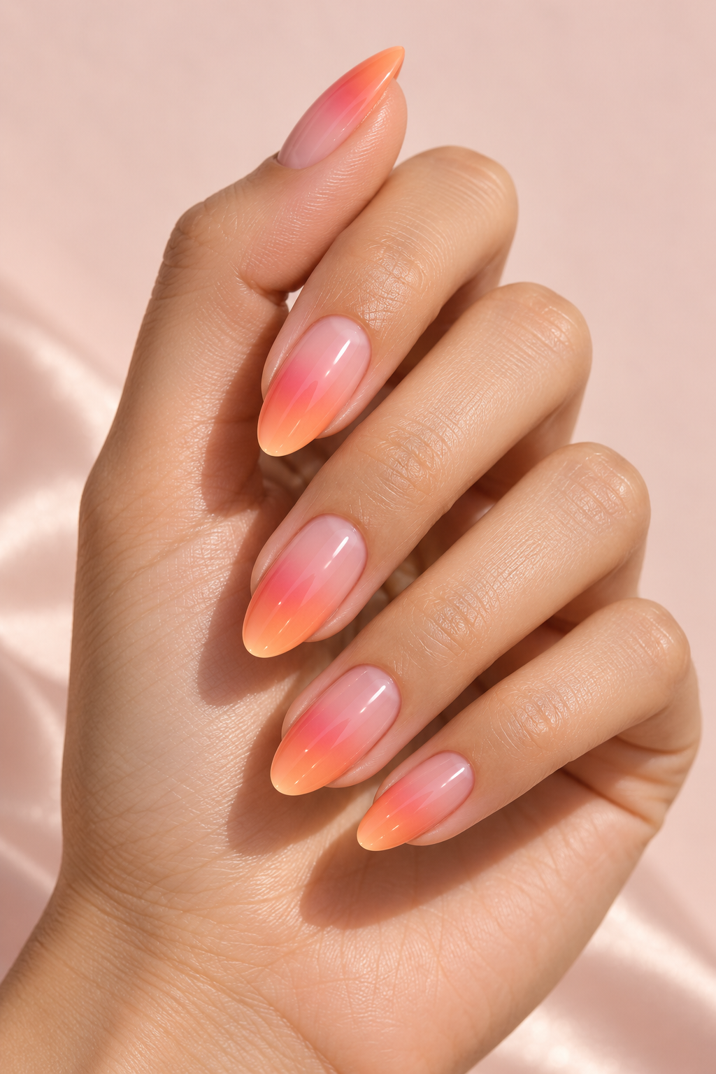 summer ombre nail ideas rosewater pink blend idea